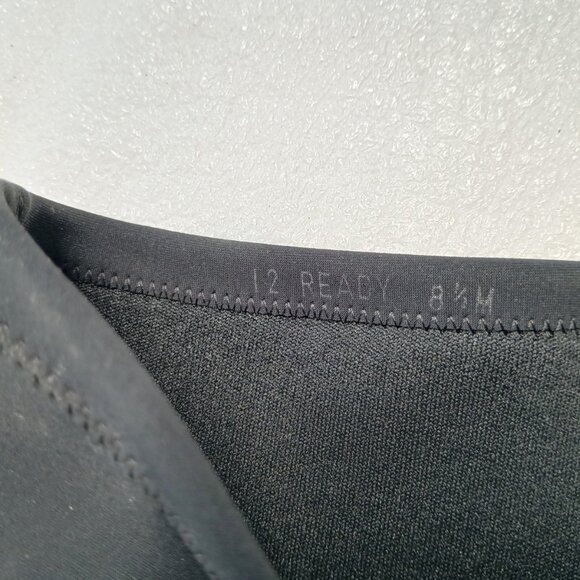 Donald J Pliner Black Stretch Tall Boots Metallic Heel Women's 8.5M 18" Italy VG - Picture 13 of 15